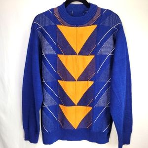 Vintage Men's suade & knit sweater